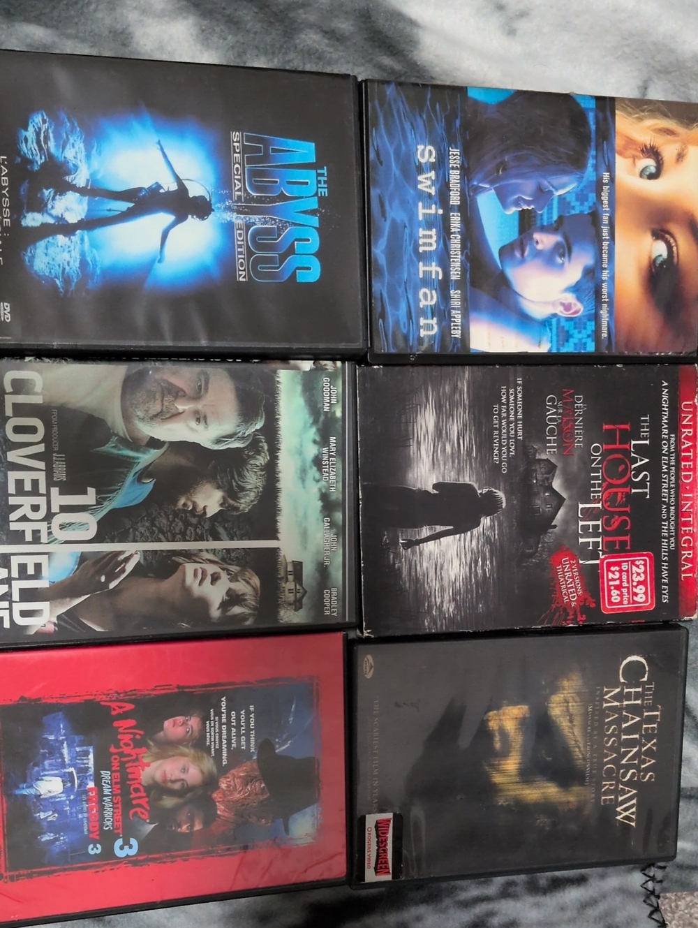 Assorted Black DVD Movies - Pack of 6